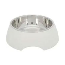 Trixie 17 cm 400 ml Bej Kedi ve Köpekler için Dışı Melamin İçi Paslanmaz Çelik Mama ve Su Kabı