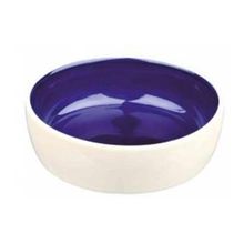 Trixie 2467 0.3 lt 13 cm Kedi Seramik Mama Ve Su Kabı mavi-beyaz