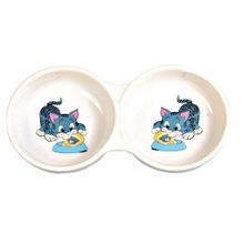 Trixie 4014 2x0.15 lt Porselen Kedi Mama Su Kabı