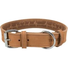 Trixie 40x55-65 cm Xlarge Kahverengi Tokalı Kalın Deri Köpek Boyun Tasması