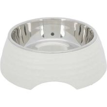 Trixie Beyaz 0,8 lt 22 cm Paslanmaz Çelik Kedi ve Köpek Mama Su Kabı