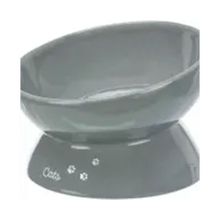 Trixie Gri 17 cm 0.35 lt Büyük Kedi Seramik Mama ve Su Kabı