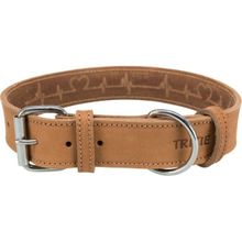 Trixie Kahverengi 55-65 cm 40 mm L-XL Kalın Deri Köpek Boyun Tasması