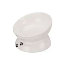 Trixie Seramik Yükseltilmiş 0.15 lt Beyaz Kedi Mama ve Su Kabı
