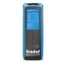 Trodat 9511 P4 Beyaz Mavi Keçe 38x14 mm Cep Kaşesi