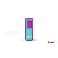 Trodat 9511Pembe Mavi P4 38x14 mm Keçe Cep Kaşesi