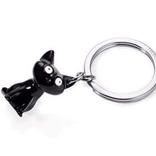 Troika Kr1622Bk Kara Kedi Temalı Anahtarlık