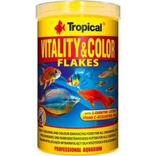 Tropical 100 gr Kovadan Bölme Vitality Color Flakes Balık Yemi