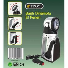 Troy T 28050 Şarjlı Dinamolu El Feneri