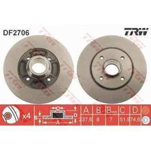 TRW DF2706 Ayna Arka Fren Diski