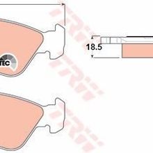 TRW GDB1263 Arka Fren Balatası