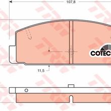 TRW GDB3088 626 98-02 Mazda 6 03 Arka Balata