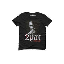 Tshirthane 2Pac Thug Life Hip-Hop Rap Müzik Baskılı Dar Kesim Slim Fit Erkek T-Shirt
