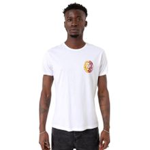Tshirthane Aslan Beyaz Bisiklet Yaka Sarı Kırmızı Erkek T-shirt