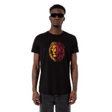 Tshirthane Aslan Siyah Sarı Kırmızı Erkek T-shirt