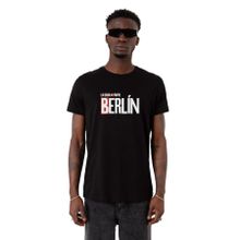 Tshirthane Berlin Baskılı Siyah Erkek T-shirt
