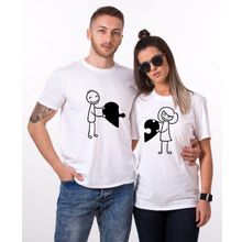 Tshirthane Birleşen Kalpler Sevgili Kombinleri T-shirt Kombini
