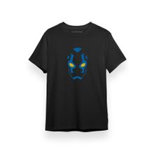 Tshirthane Blue Beetle Mask Siyah Erkek T-shirt