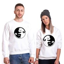 Tshirthane Cat Yingyang Sevgili Kombinleri T-shirt Kombini