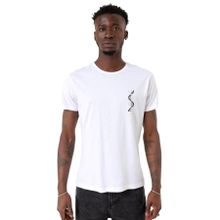 Tshirthane DNA Siyah Beyaz Beyaz Bisiklet Yaka Erkek T-shirt