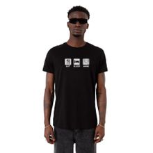 Tshirthane Eat Sleep Anime Siyah Erkek T-shirt