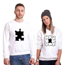 Tshirthane Eksik Parçam Puzzle 2'li Sevgili Sweatshirt