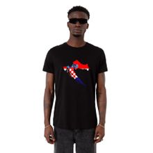 Tshirthane Euro 24 Croatia Siyah Erkek T-shirt