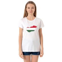 Tshirthane Euro 24 Hungary Bisikletyaka Kadın Beyaz Sweatshirt
