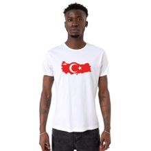 Tshirthane Euro 24 Türkiye Beyaz Erkek T-shirt