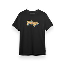 Tshirthane Fargo Rainbow Logo Siyah Kısa Kol Erkek T-shirt
