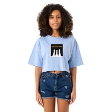 Tshirthane G-Dragon Home Sweet Home Bebe Mavi Kadın Crop