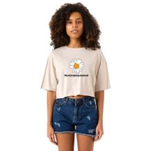 Tshirthane G-Dragon Peaceminusone Bej Rengi Kadın Crop