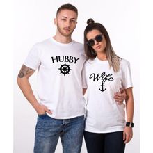 Tshirthane Hubby Wife 2 Sevgili Kombinleri T-shirt Kombini