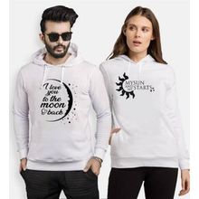 Tshirthane I Love You To The Moon Funny 2'li Sevgili Sweatshirt