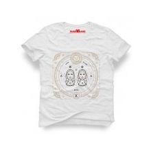 Tshirthane İkizler Burcu Gemini Beyaz Erkek Tshirt