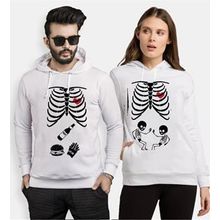 Tshirthane İskelet Bebek İskelet Yemek 2'li Sevgili T-shirt