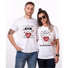 Tshirthane Kalbimin Hırsızı 2'li Sevgili T-shirt