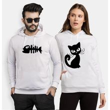 Tshirthane Kedi ve Balık Cat Fish Sevgili Kombinleri T-shirt Kombini