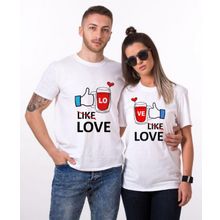 Tshirthane Like Love 2'li Sevgili T-shirt