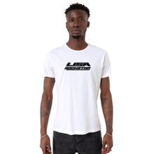 Tshirthane Lisa Rockstar Beyaz Bisiklet Yaka Erkek T-shirt