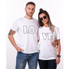 Tshirthane Lo Ve Bold 2'li Sevgili T-shirt