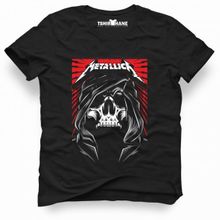 Tshirthane Metallica Bercalona Post Siyah Erkek T-shirt