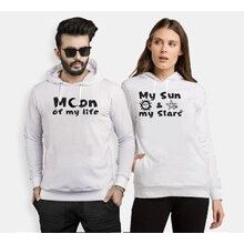 Tshirthane Moon My Sun 2'li Sevgili Sweatshirt