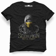 Tshirthane Mortal Kombat Scorpion Fatality 2 Siyah Erkek T-shirt