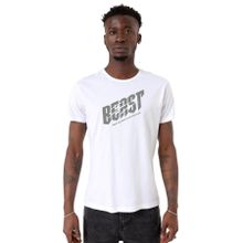 Tshirthane Mr Beast Make the World Beyaz Bisiklet Yaka Erkek T-shirt