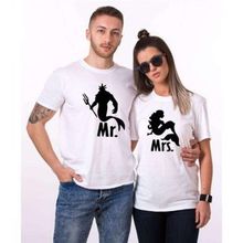 Tshirthane Mr. Mrs. Poseidon 2'li Sevgili T-shirt