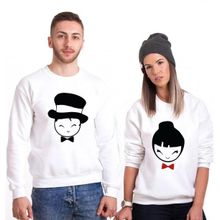 Tshirthane Mutlu Çift 2'li Sevgili Sweatshirt