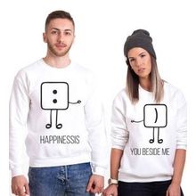 Tshirthane Mutluluk Benim Yanımda 2'li Sevgili Sweatshirt