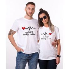 Tshirthane My Heart Belongs To 2'li Sevgili T-shirt