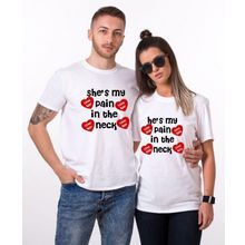 Tshirthane My Pain İn The Neck 2'li Sevgili T-shirt